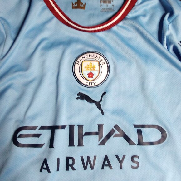 Puma Manchester City Erling Haaland Soccer Jersey - Picture 1 of 6